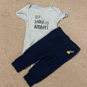 Hip Hop Hootay Onesie Set 12M